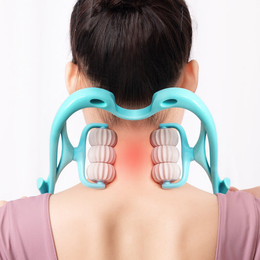 6-Wheel Neck & Shoulder Massager – Deep Relief Roller for Tension & Pain - Lifekit Co.