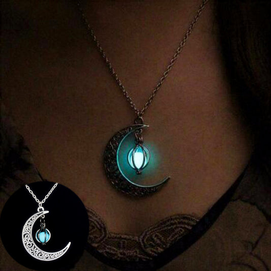 Glowing Moon Necklace – Luminous, Healing, and Gift-Ready - Lifekit Co.
