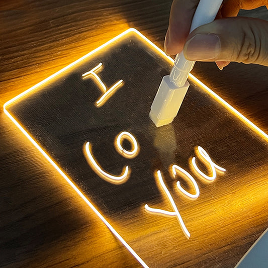LED Message Board Night Light – Write, Glow & Share Notes - Lifekit Co.